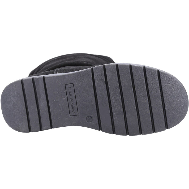 Hush Puppies Lucinda Bottes En Daim Noir Pour Femmes