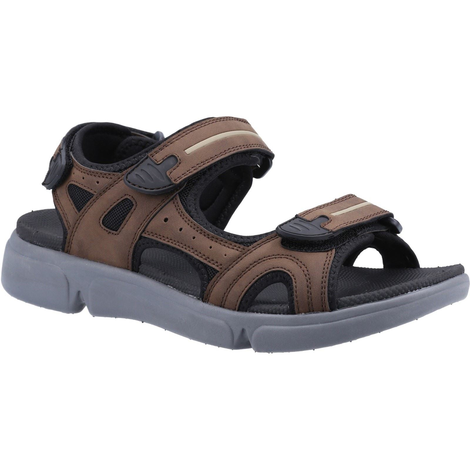 Hush Puppies Castro Sandales Marron Pour Homme En Polyuréthane