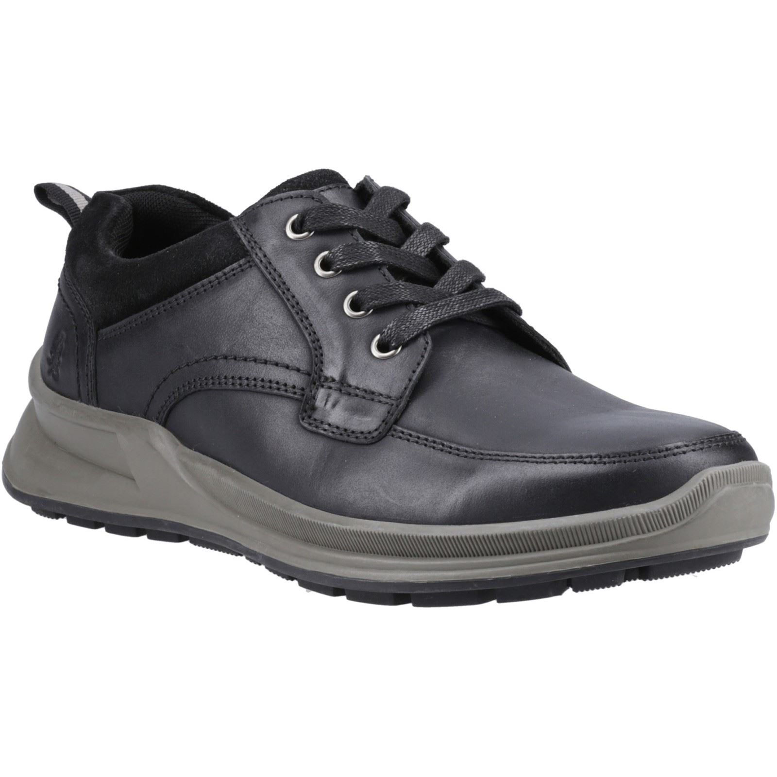 Hush Puppies Adam Chaussures À Lacets En Cuir Nubuck Noir Pour Hommes