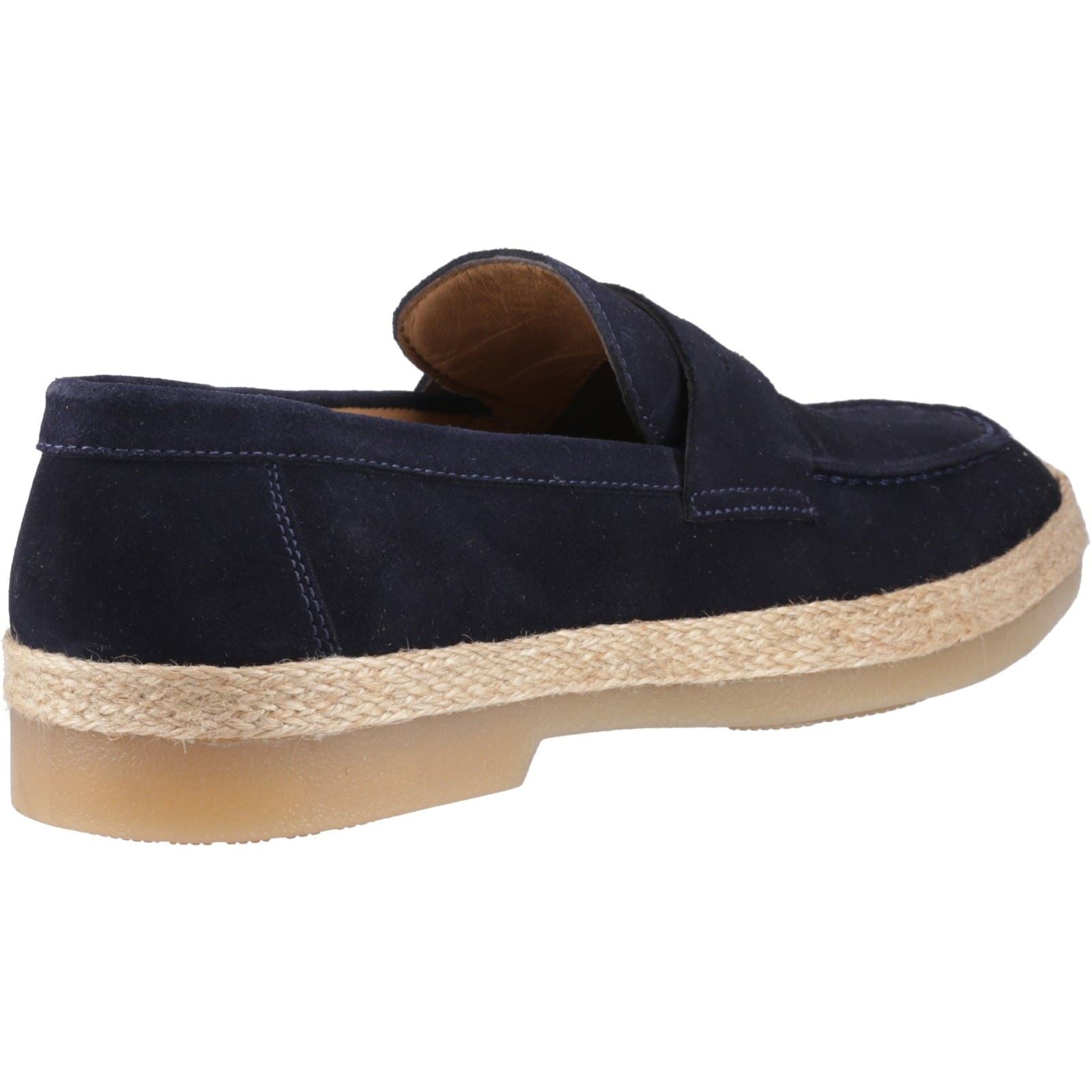 Hush Puppies Laurence Chaussures Mocassins Pour Homme En Daim Bleu Marine