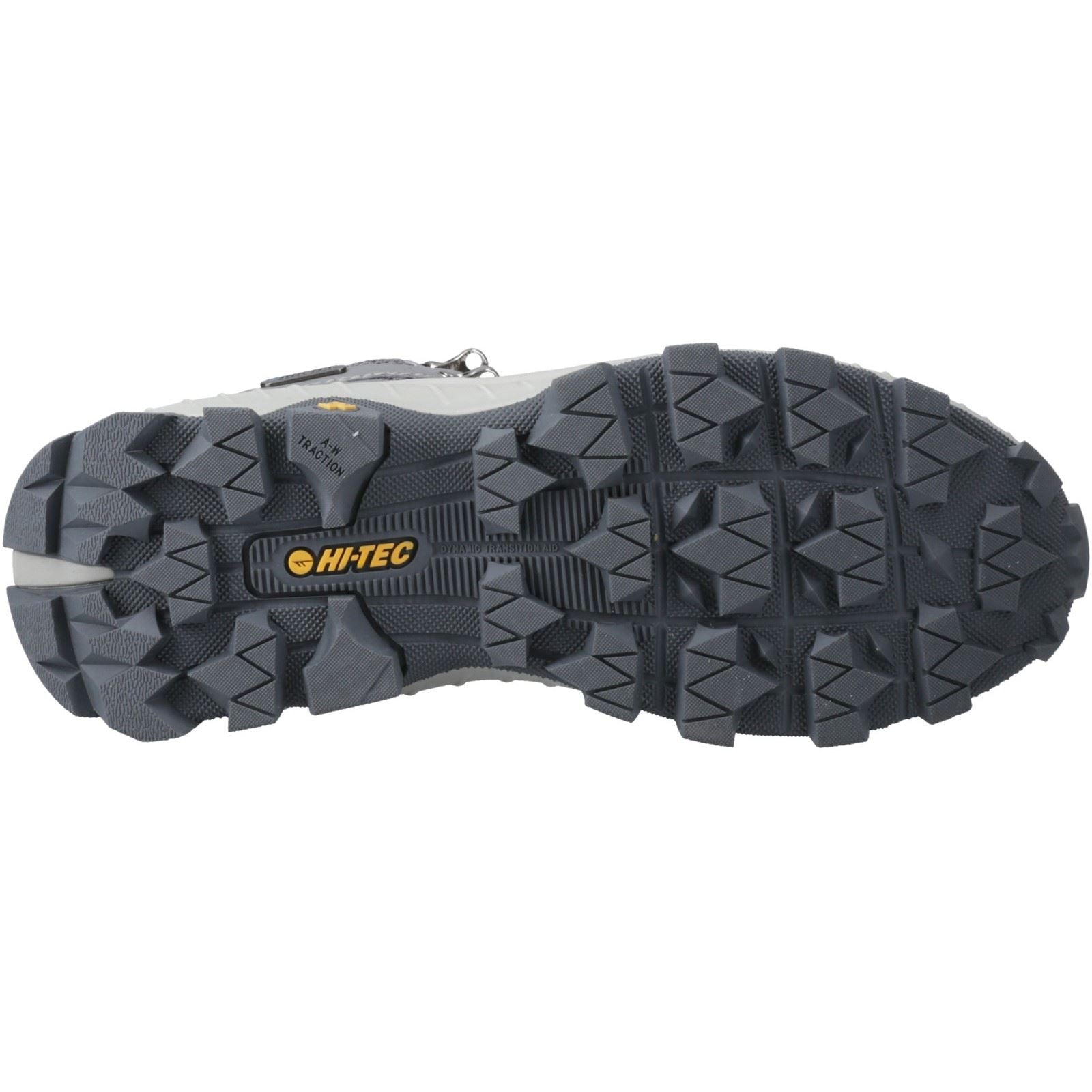 Hi-Tec Rainier Bottes De Randonnée Grises Fraîches En Polyester Pour Femmes