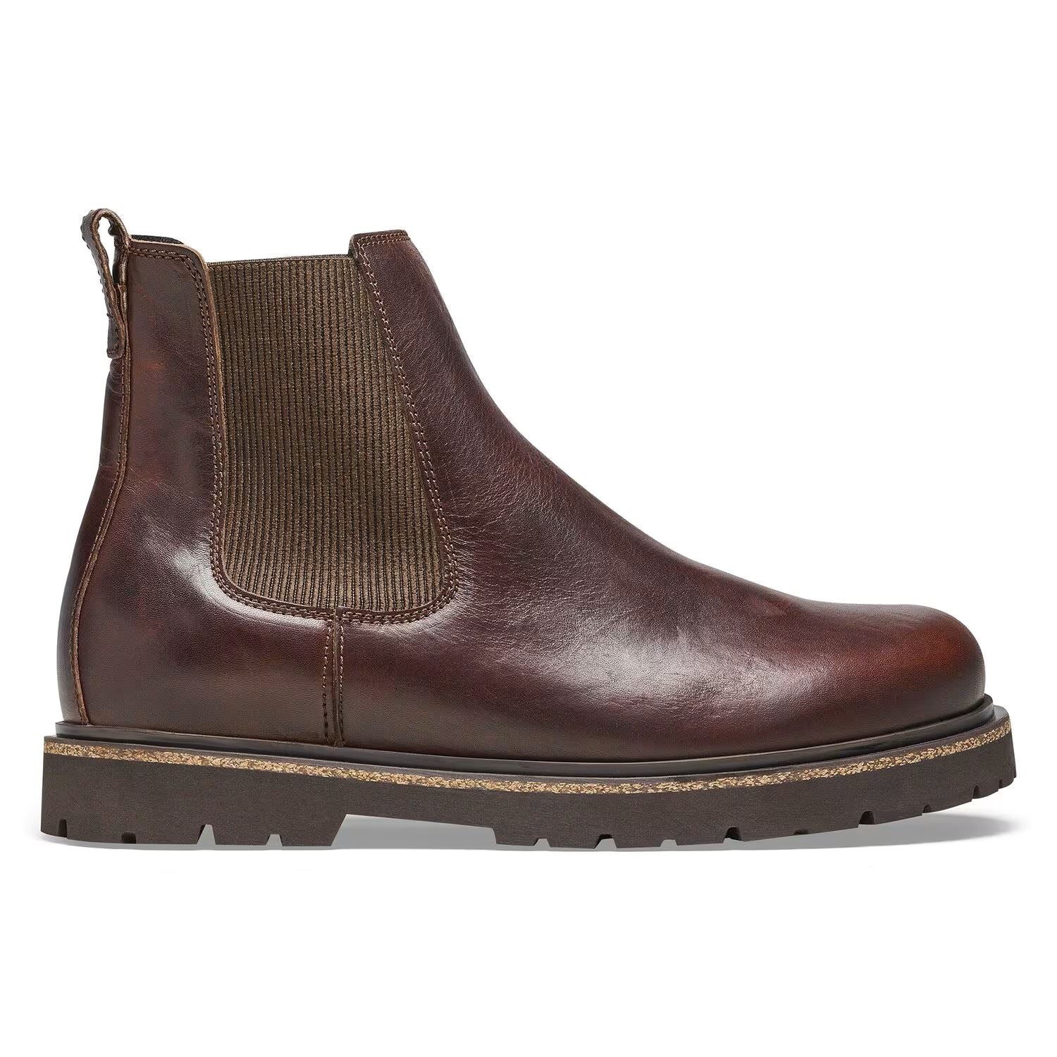 Birkenstock Highwood Chelsea Bottes Marron En Cuir Pour Femmes