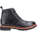 Cotswold Rissington Commando Bottes Noires En Cuir Pour Hommes