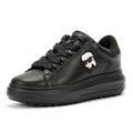 Karl Lagerfeld Kapri Lug Karl NFT Lo Lace Baskets Noires En Cuir Pour Femmes