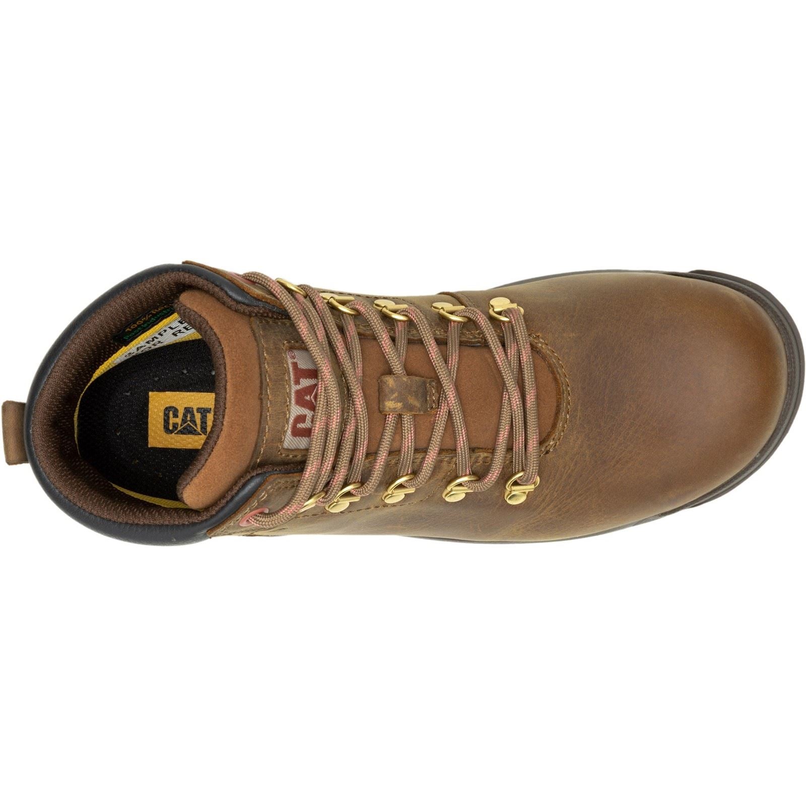 Caterpillar Bottes De Sécurité Pyramidales Pour Femmes Mae En Cuir