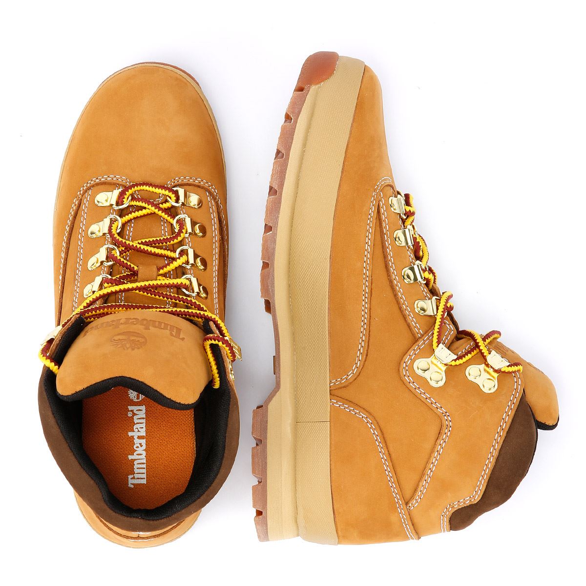 Timberland Euro Hiker Mid Lace Bottes En Cuir Marron Pour Hommes