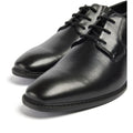 Pod Smyth Chaussures En Cuir Noir À Lacets Pour Hommes