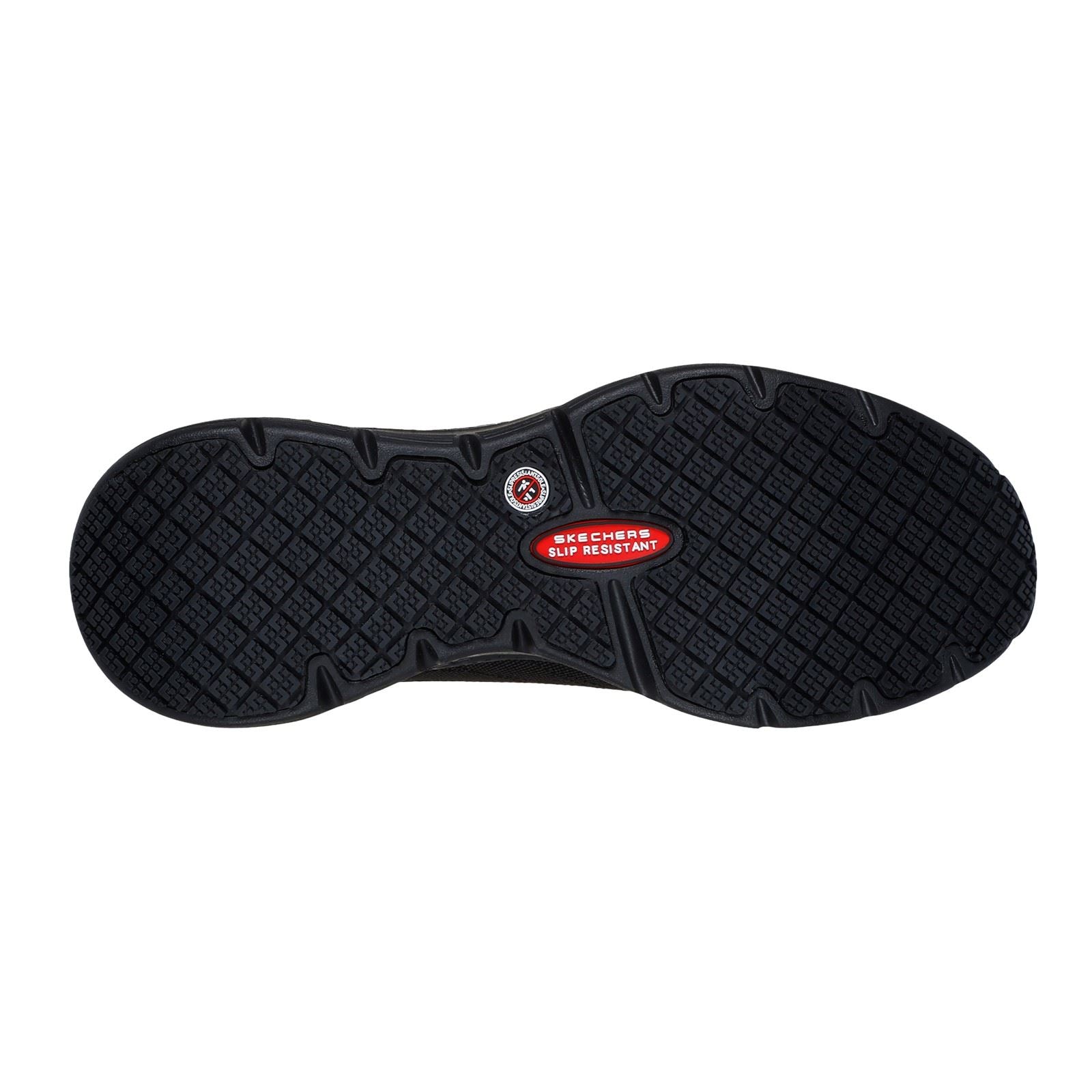 Skechers Workwear Arch Fit SR Ebinal Baskets De Sécurité Noires En Textile Pour Femmes