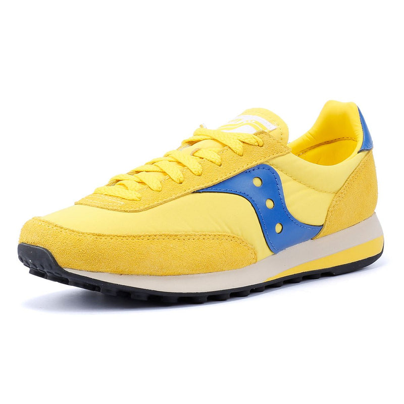 Saucony Trainer 80 Baskets En Daim Jaune