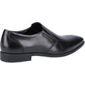 Hush Puppies Ellis Chaussures Noires Pour Hommes En Cuir À Enfiler