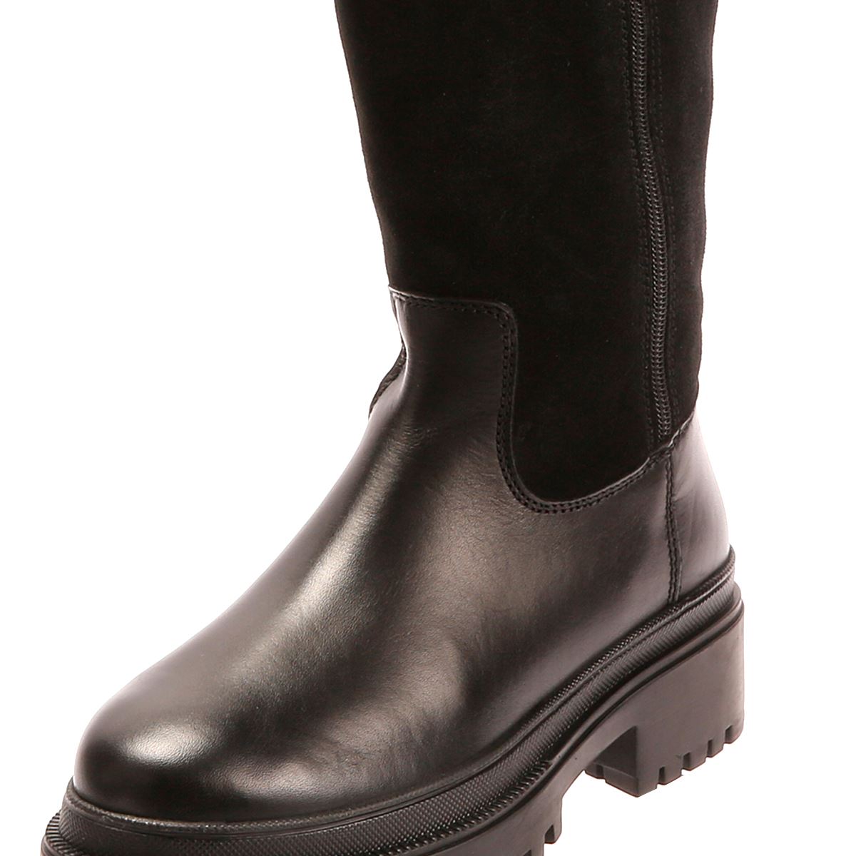 Osprey London The Bramble Tall Bottes Noires En Cuir Pour Femmes