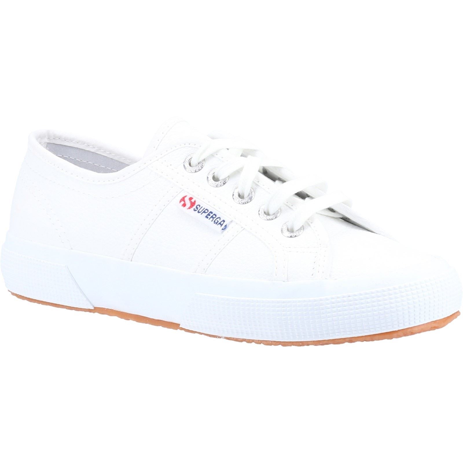 Superga 2750 Baskets Blanches En Cuir Pour Femmes