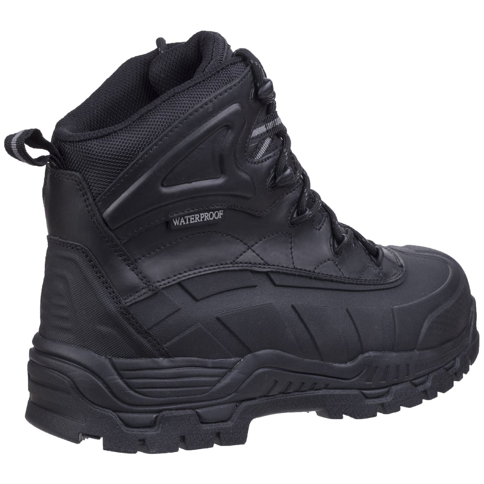 Amblers Safety Bottes De Sécurité Noires En Caoutchouc/Cuir Fs430 Orca