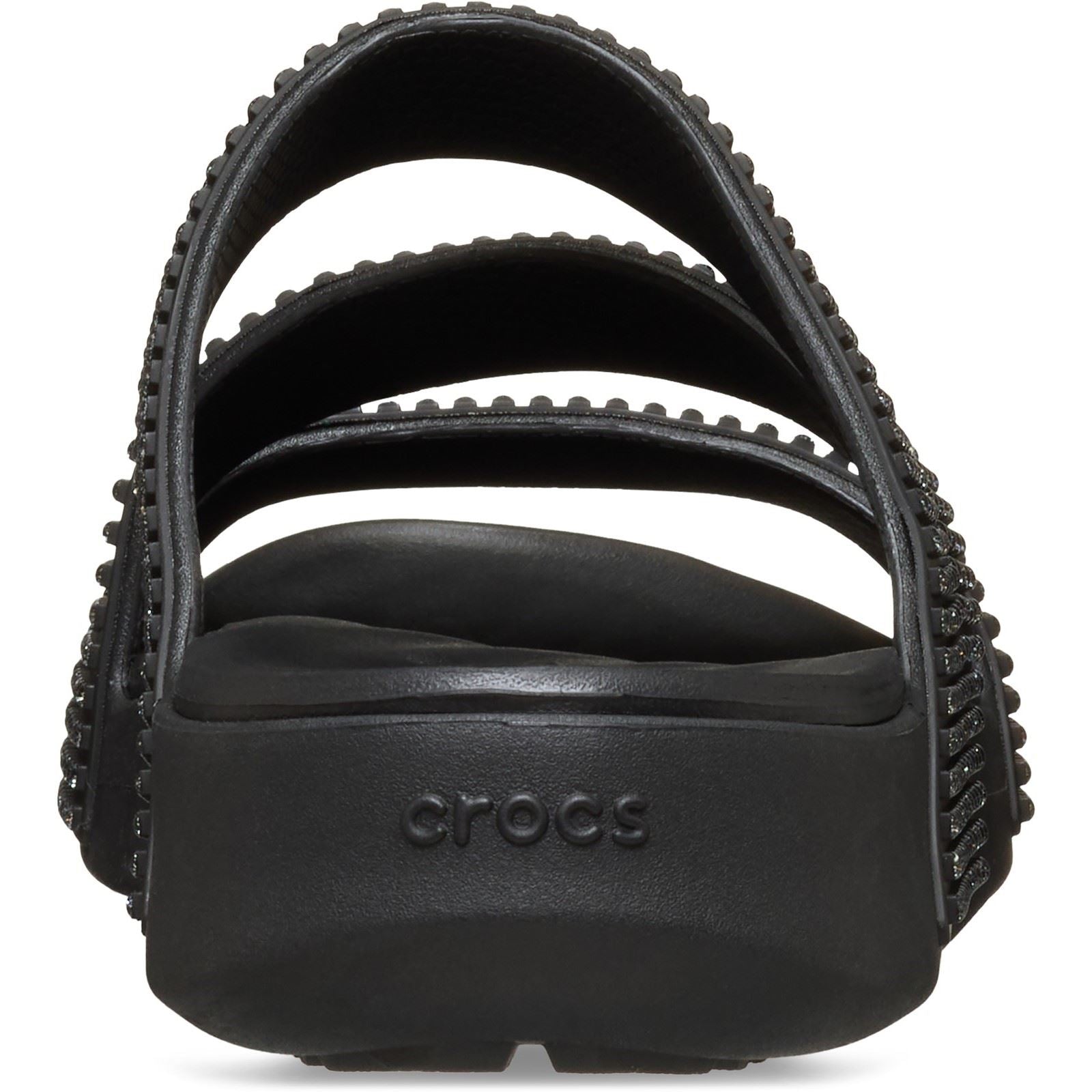 Crocs Getaway Strappy Sandales Noires Pour Femmes En Eva