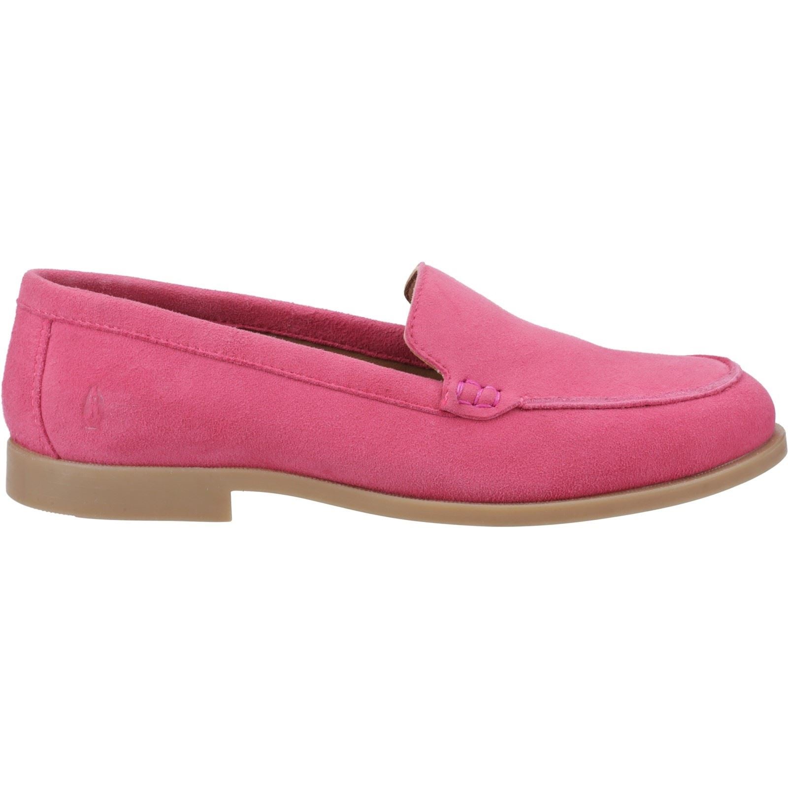 Hush Puppies Natasha Chaussures Plates Roses En Cuir Pour Femme