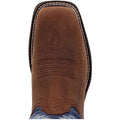 Durango Rebel Chaussures En Cuir Pour Homme Marron Selle/Bleu Denim