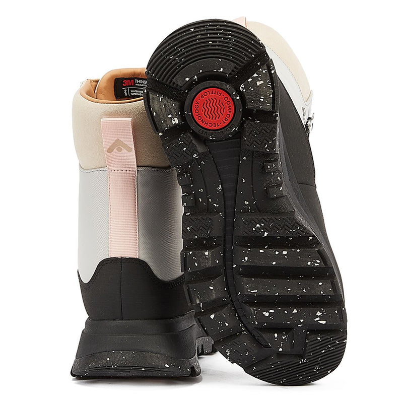 FitFlop Bottes En Cuir Noir/Blanc Pour Femmes Neo-D-Hyker