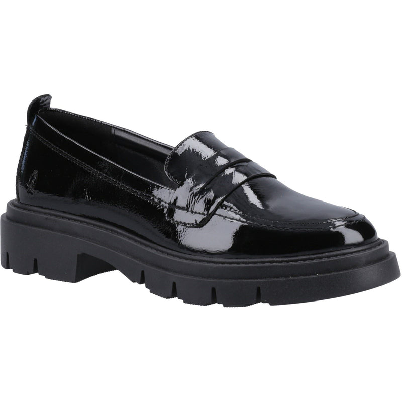 Hush Puppies Reece Mocassins Noirs En Cuir Pour Femmes