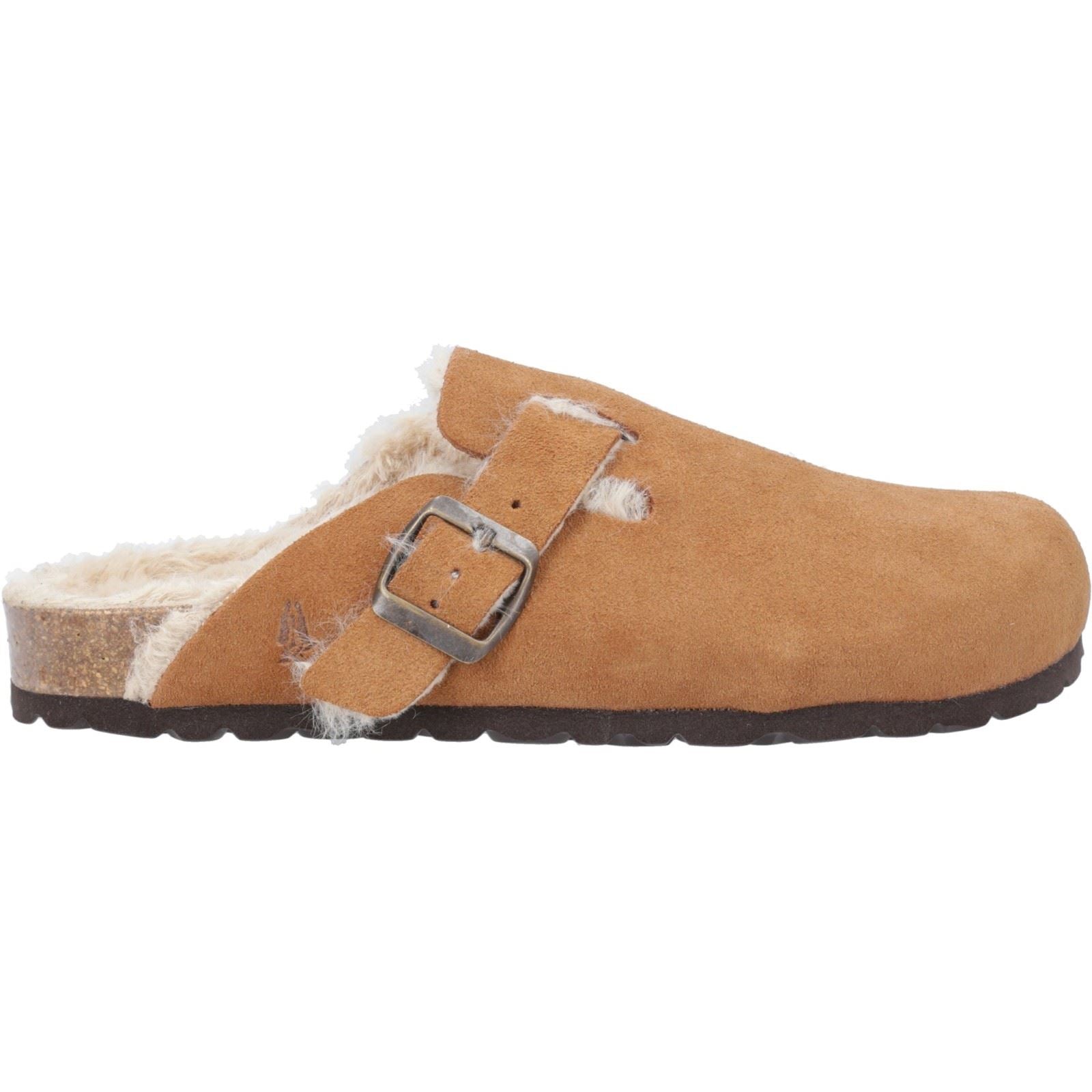 Hush Puppies Jade Chaussons En Cuir Pour Femmes Couleur Tan