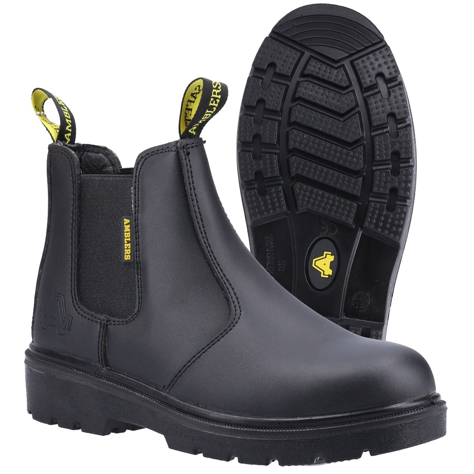 Amblers Safety Bottes De Sécurité En Cuir Noires Fs116