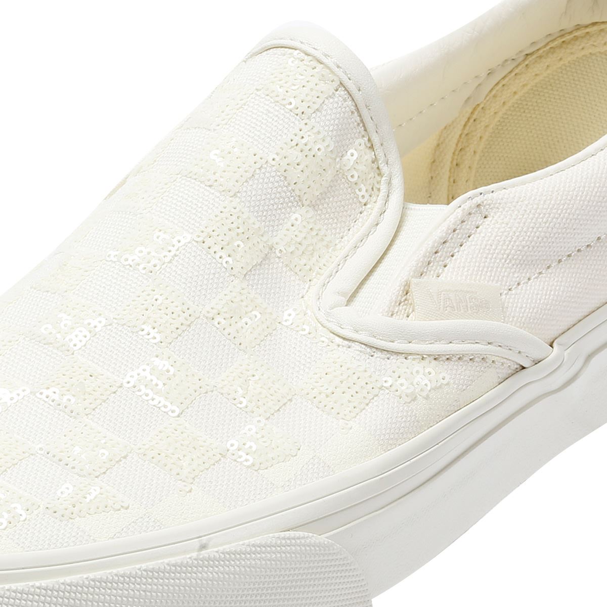 Vans Classic Slip-On Baskets Blanches En Toile
