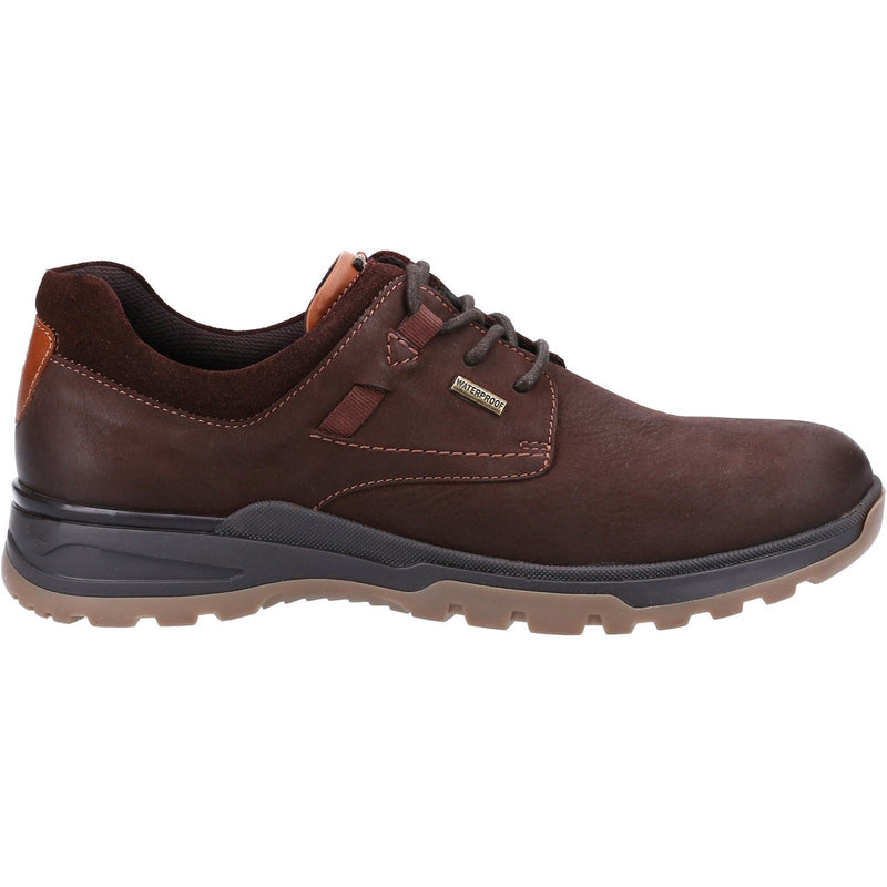 Hush Puppies Pele Chaussures À Lacets En Nubuck Marron Pour Hommes