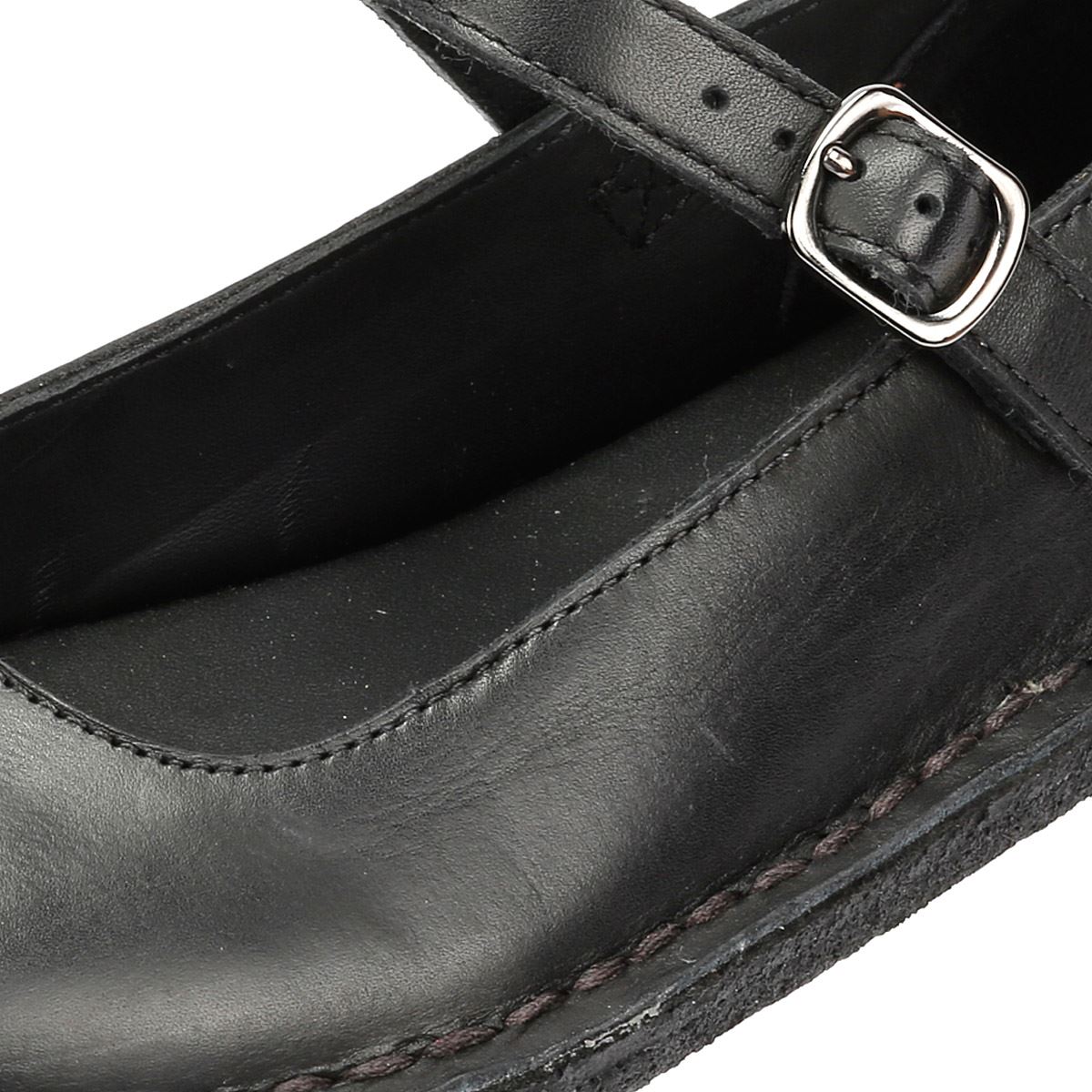 Clarks Originals Desert Jane Chaussures Noires Pour Femmes En Cuir