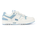 Pony M_100 Low Des Baskets Blanches/Bleues Ciel En Cuir