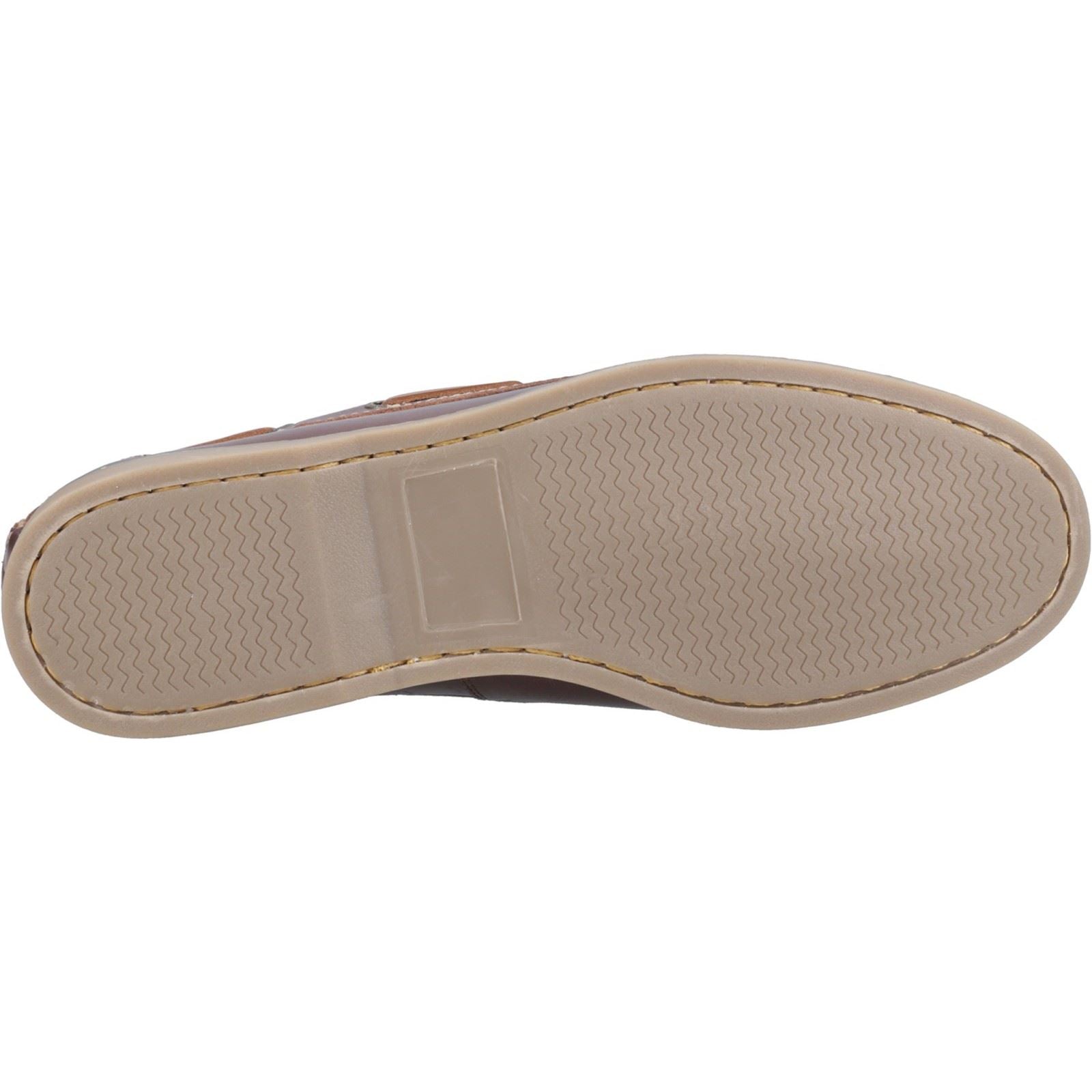 Hush Puppies Wilson Chaussures Bateau Pour Homme En Cuir Marron