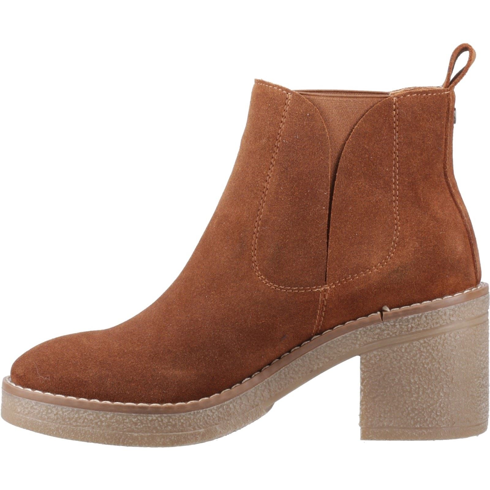 Hush Puppies Felicia Bottes Chelsea À Talons En Daim Pour Femme