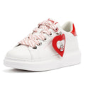 Karl Lagerfeld Kapri Valentine Pendant Baskets Blanches En Cuir Pour Femmes