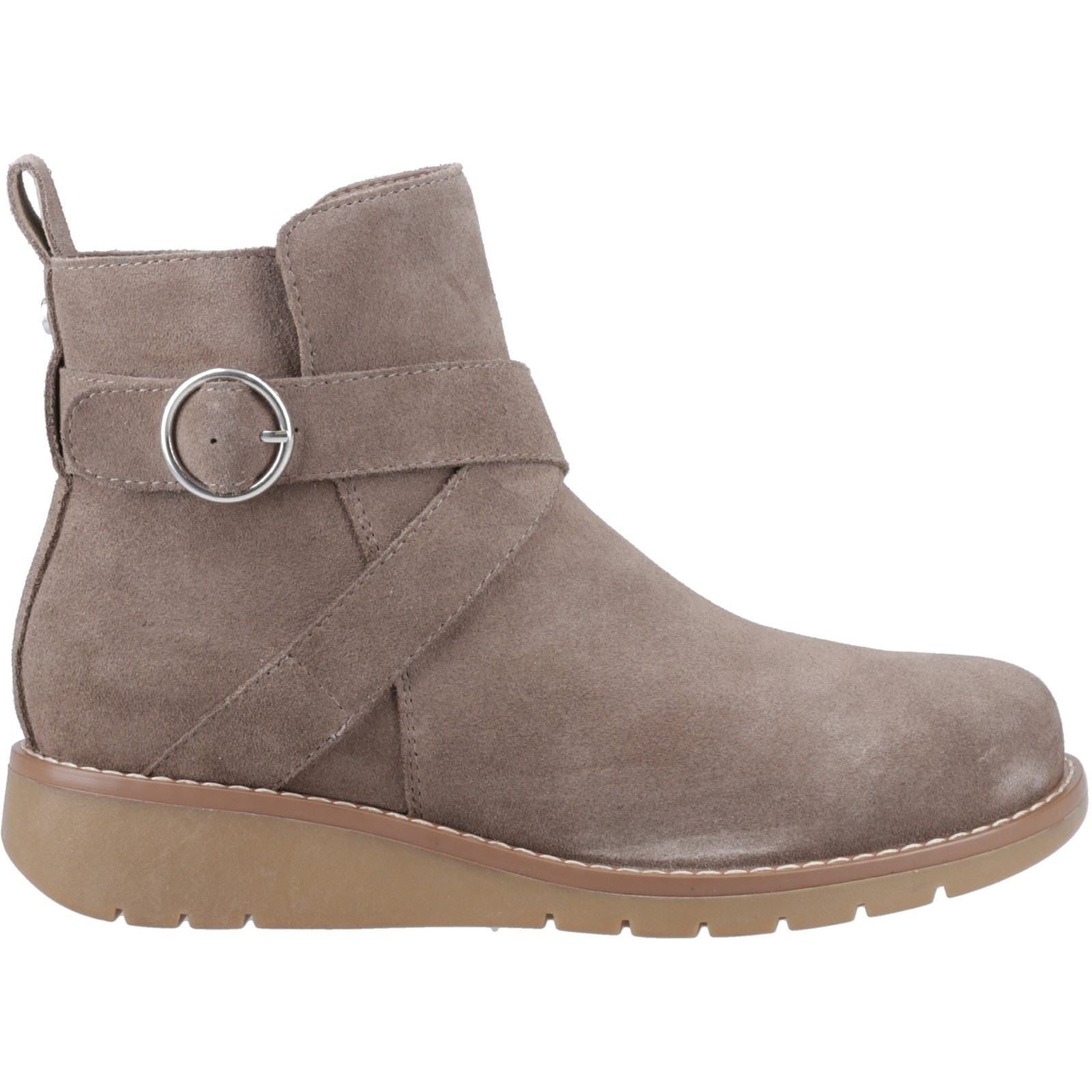 Hush Puppies Lyra Bottines De Cheville D'hiver Pour Femmes En Taupe Suédois
