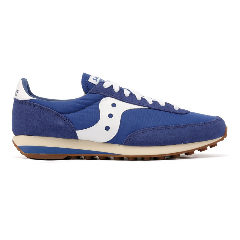 Saucony Trainer 80 Baskets En Daim Bleu