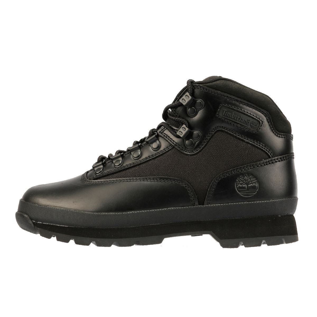 Timberland Euro Hiker Workwear I Blackout Bottes En Cuir Noires Pour Hommes