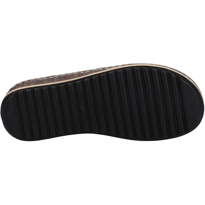 Hush Puppies Elissa Toepost Sandales Blanches Pour Femmes Suede