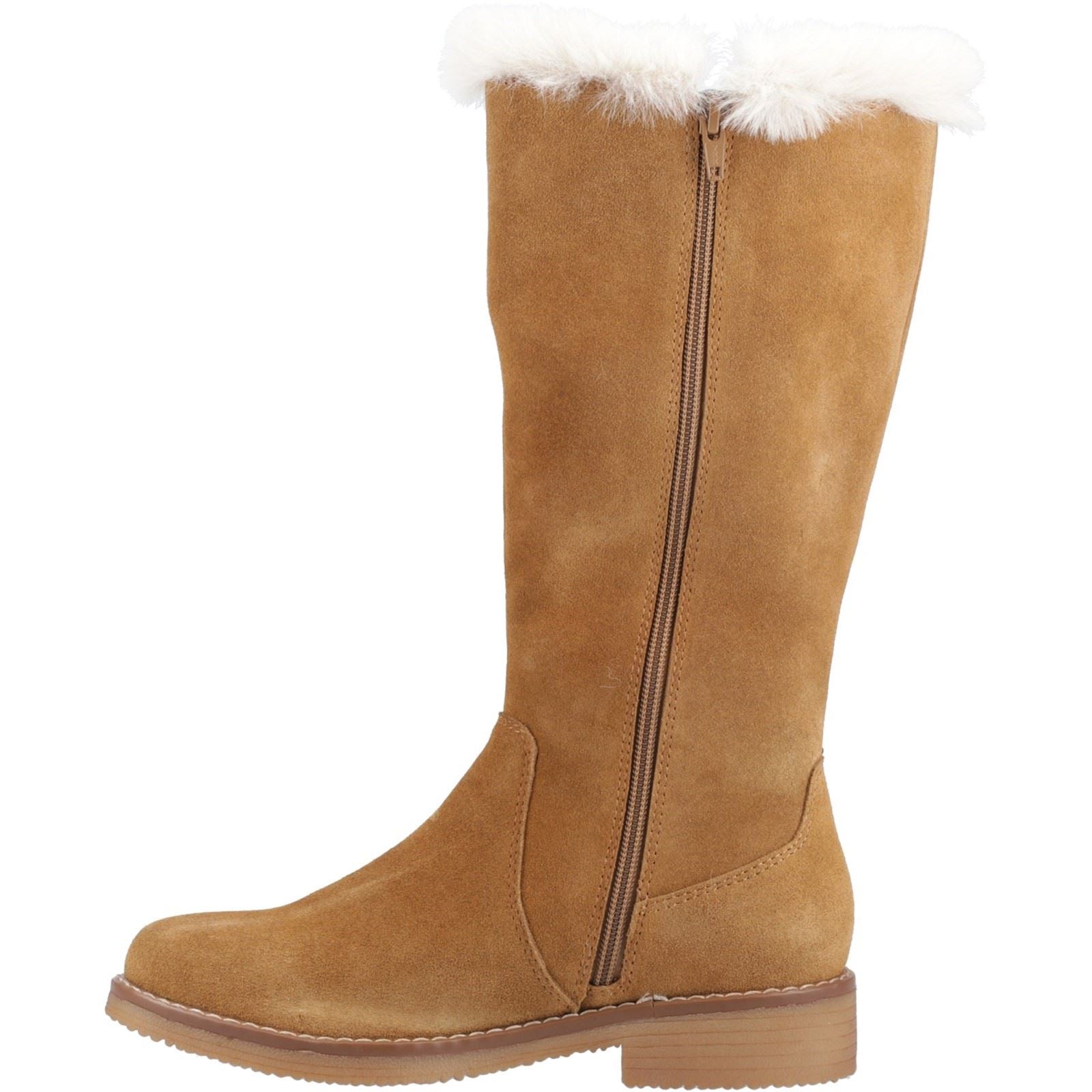 Hush Puppies Millie Bottes Brunes Pour Femmes En Suède
