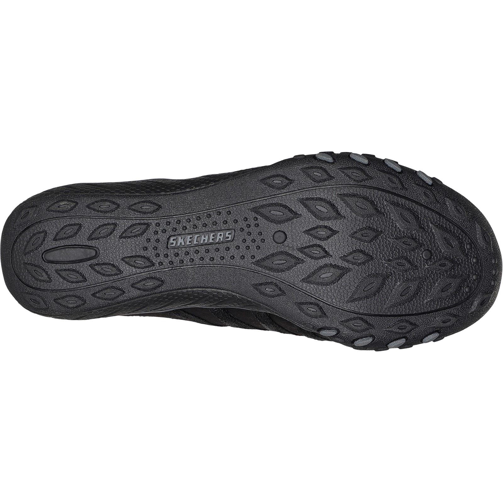 Skechers Breathe-Easy Roll-With-Me Baskets En Maille Tricotée Pour Femme, Noires