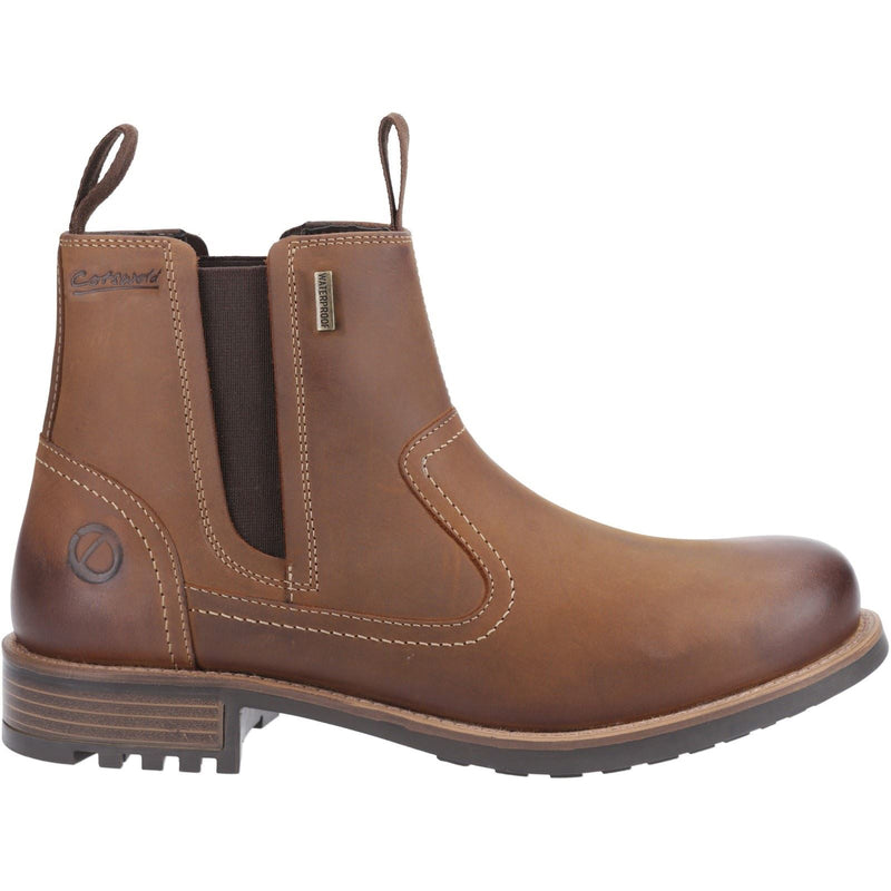 Cotswold Worcester Bottes De Cheville Beige Clair Pour Homme En Cuir