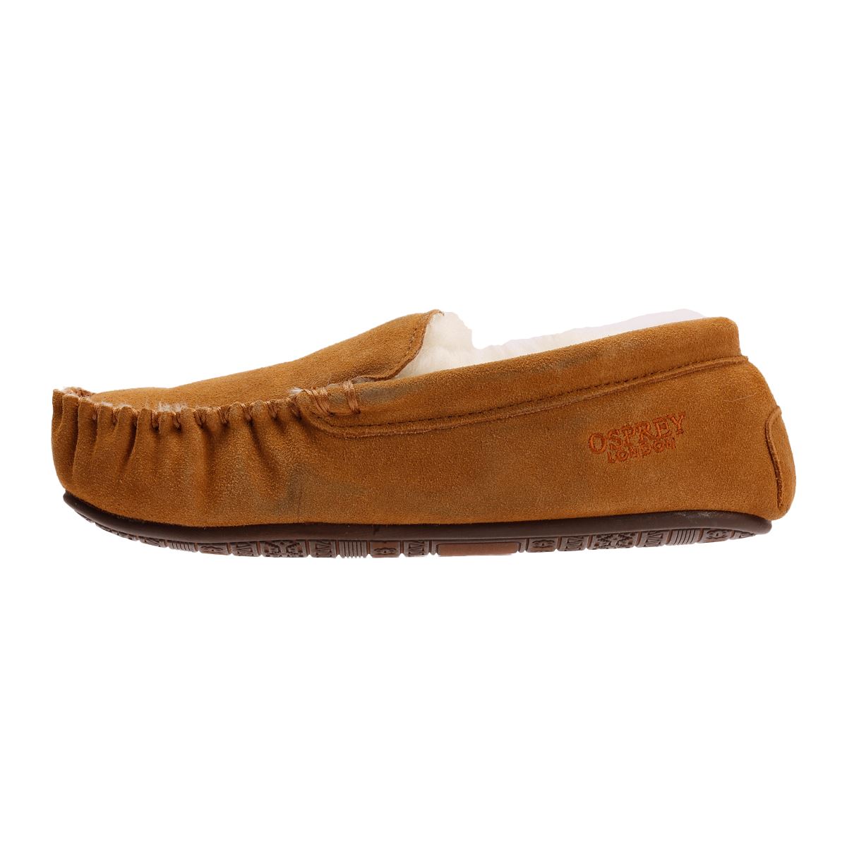 Osprey London The Sunday Chaussons Marron En Suède Pour Homme