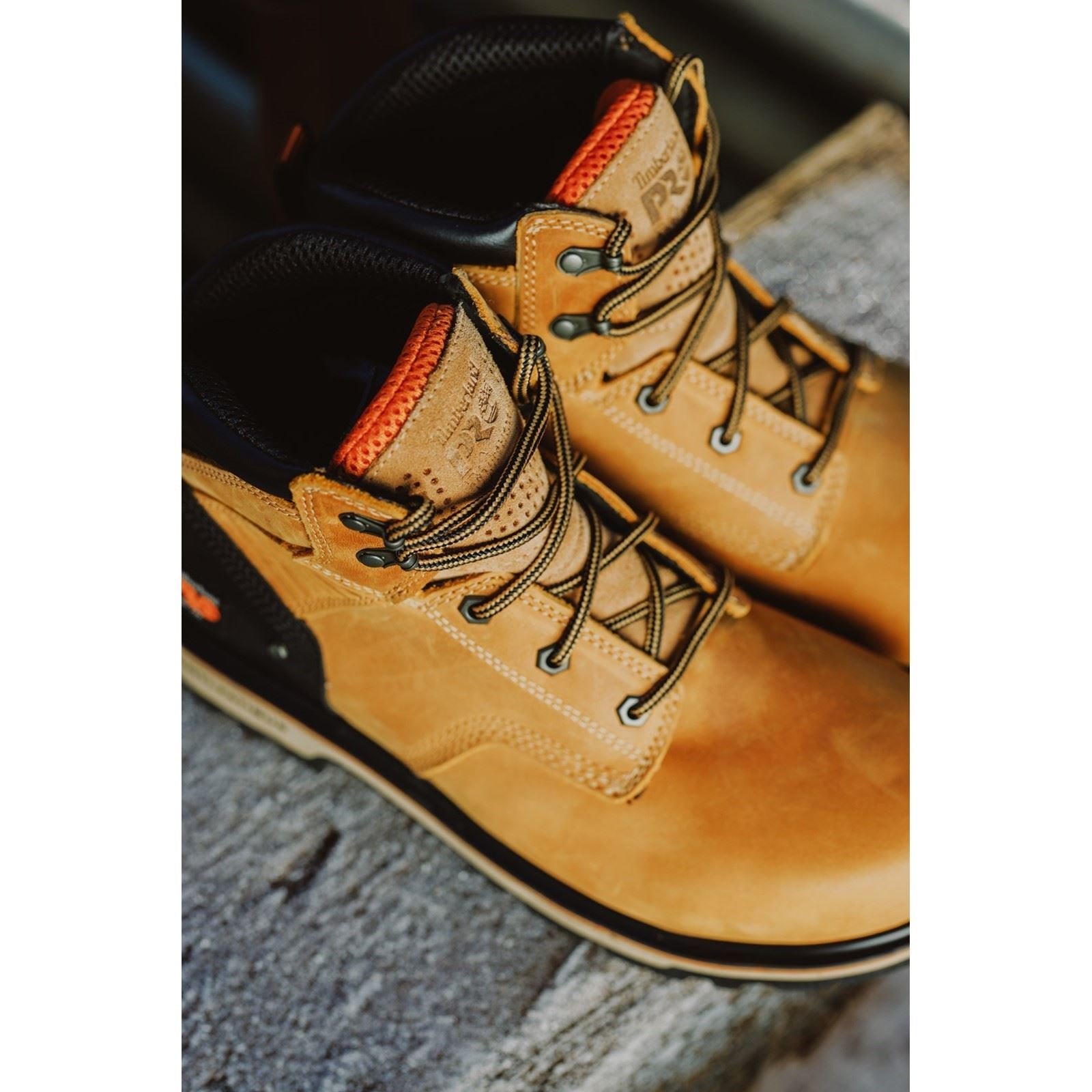 Timberland Pro Bottes De Sécurité Ballast En Cuir Honey