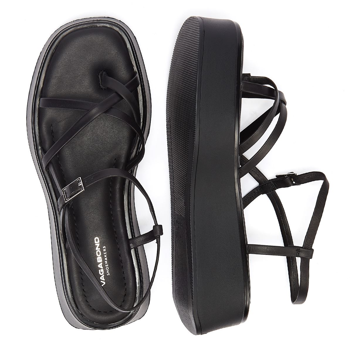 Vagabond Courtney Strap Sandale Femmes Noir Sandale