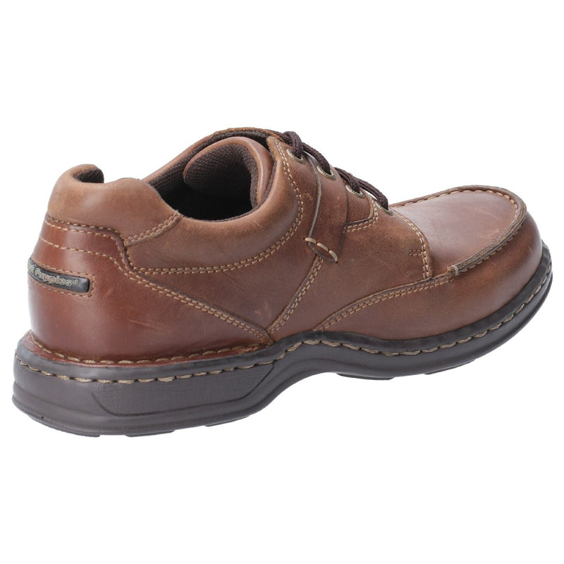 Hush Puppies Randall II Chaussures En Cuir Marron À Lacets Pour Homme