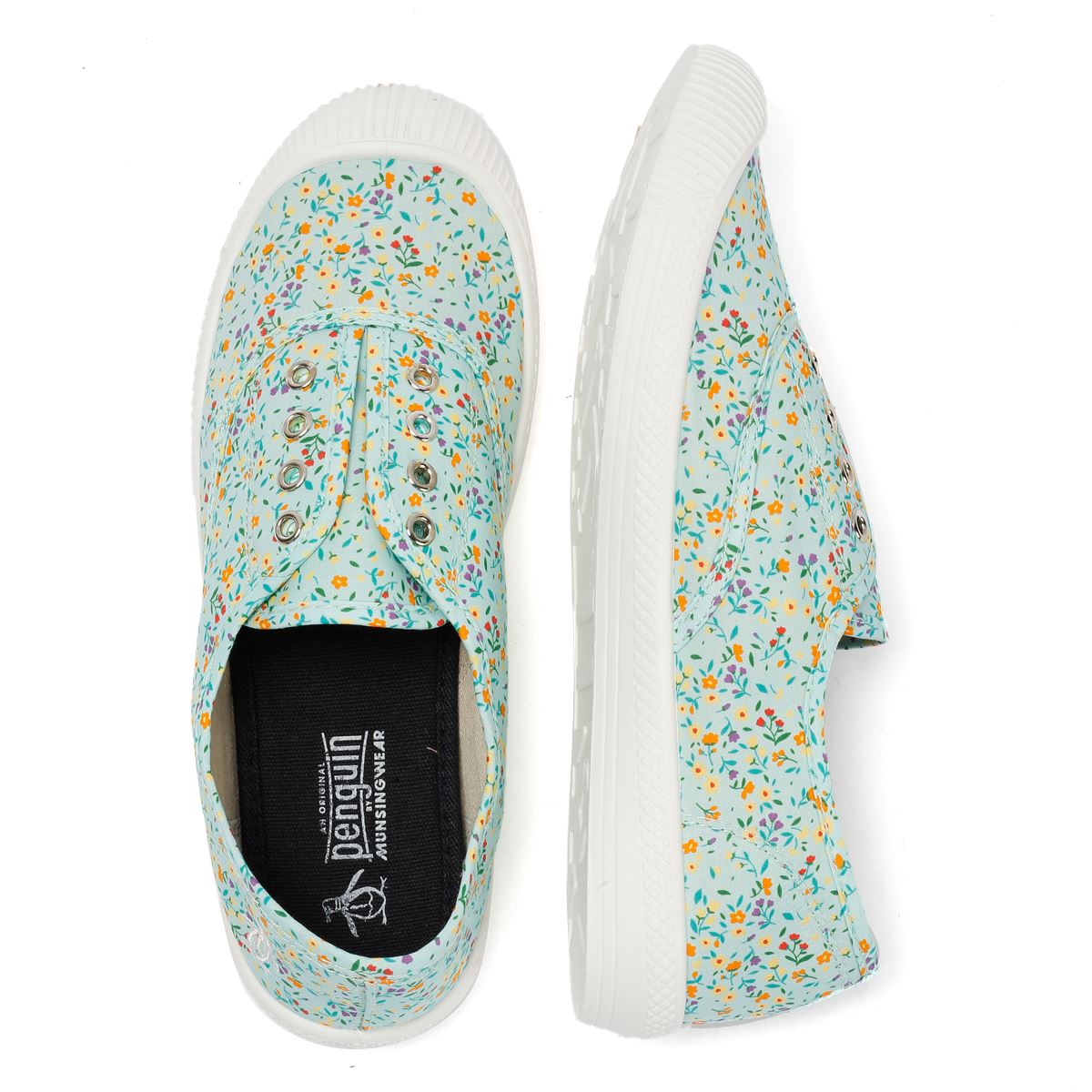 Penguin Anita Chaussures Vertes En Toile Pour Femmes