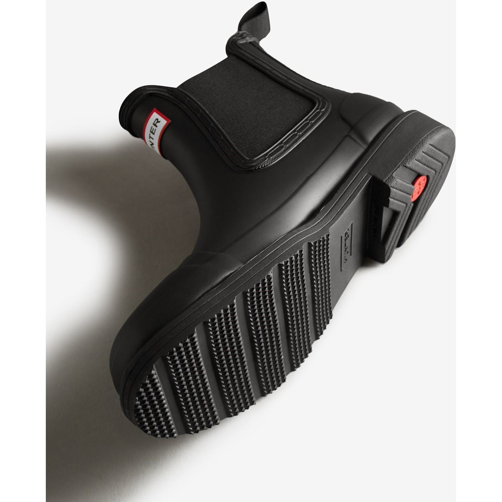 Hunter Commando Bottes En Caoutchouc Pour Femmes, Noires