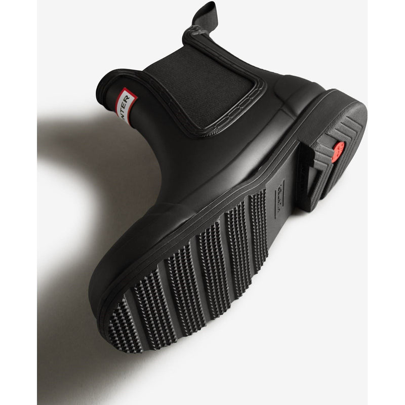 Hunter Commando Bottes En Caoutchouc Pour Femmes, Noires