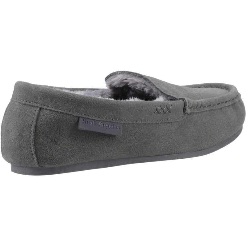 Hush Puppies Annie Mocassin Chaussons Gris Pour Femmes En Suède