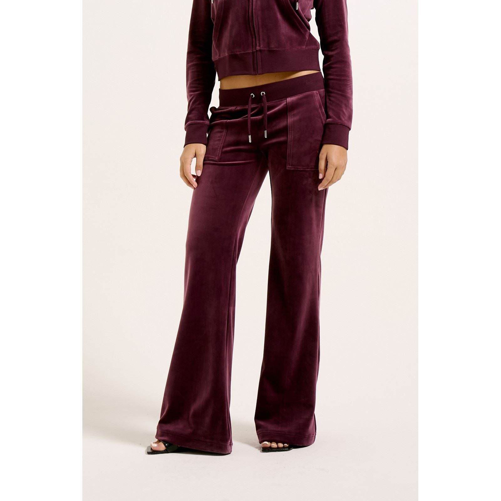 Juicy Couture Layla Pantalons De Survêtement En Polyester Pour Femmes Couleur Vin