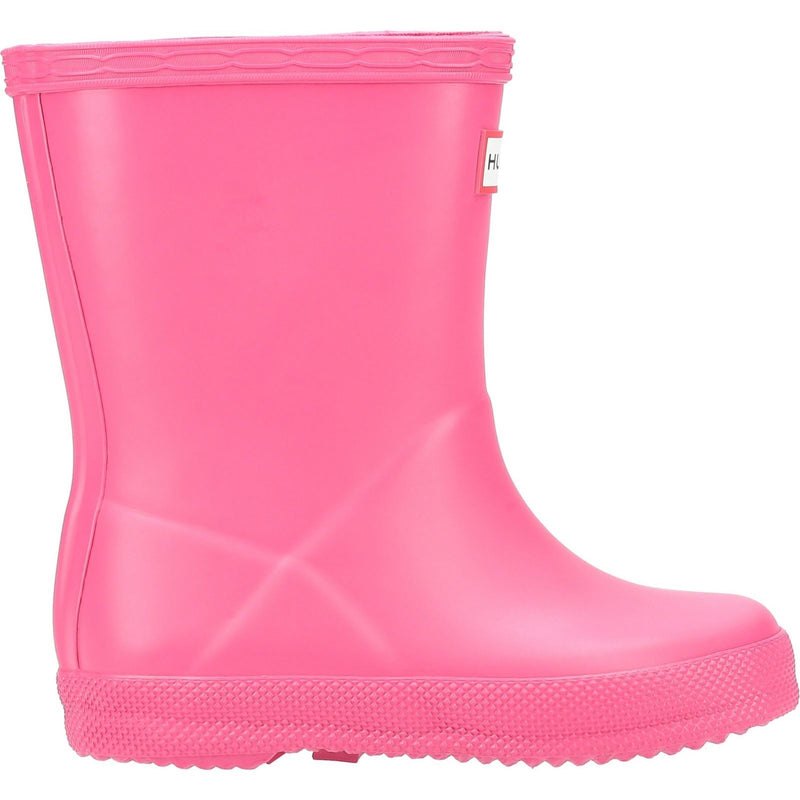 Hunter Kids First Matte Bottes En Caoutchouc Rose Vif