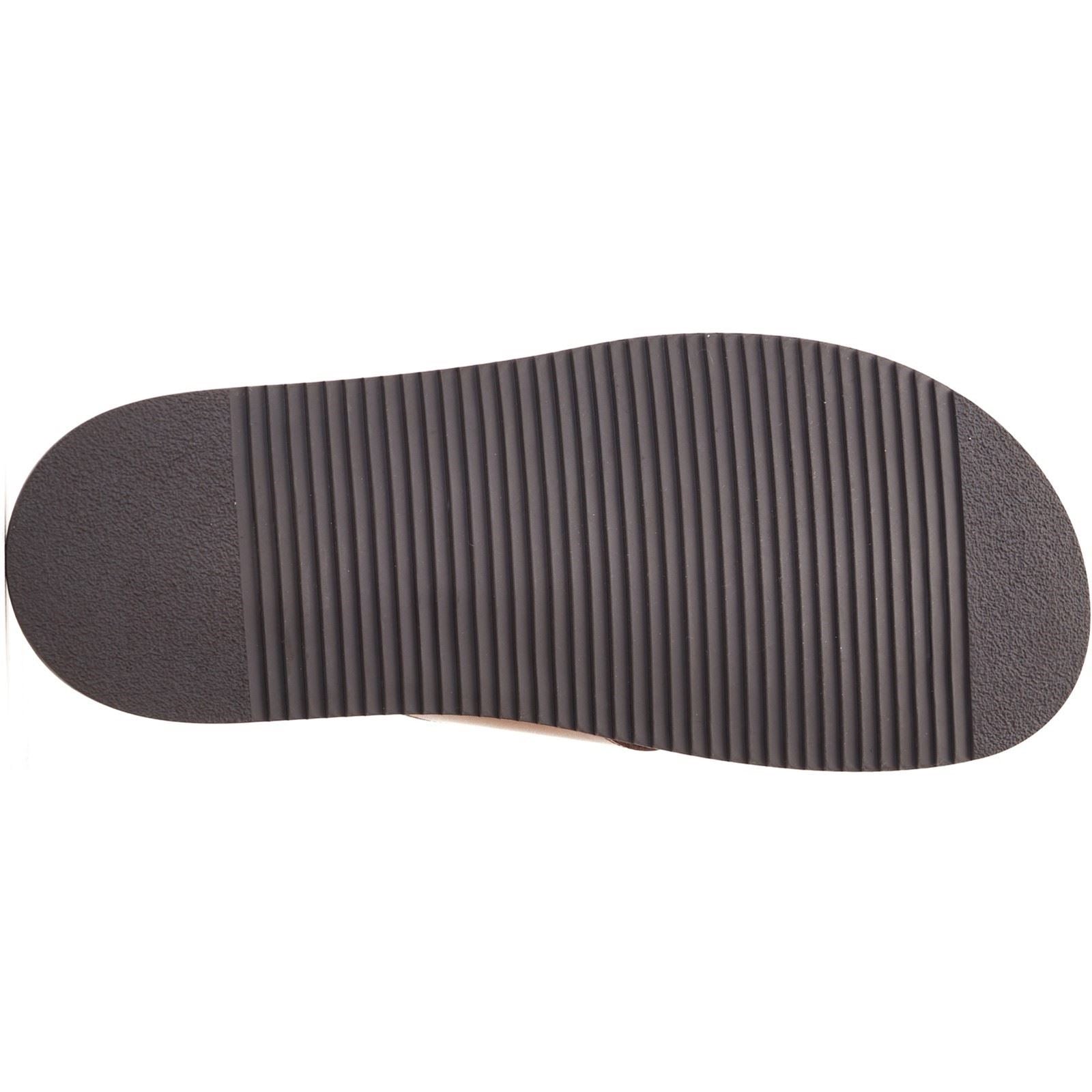 Base London Webb Sandales Pour Hommes En Cuir Brun Brûlé