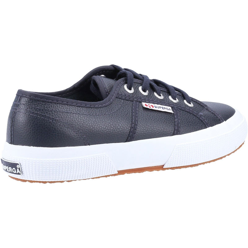 Superga 2750 Baskets En Cuir Bleu Marine Pour Hommes